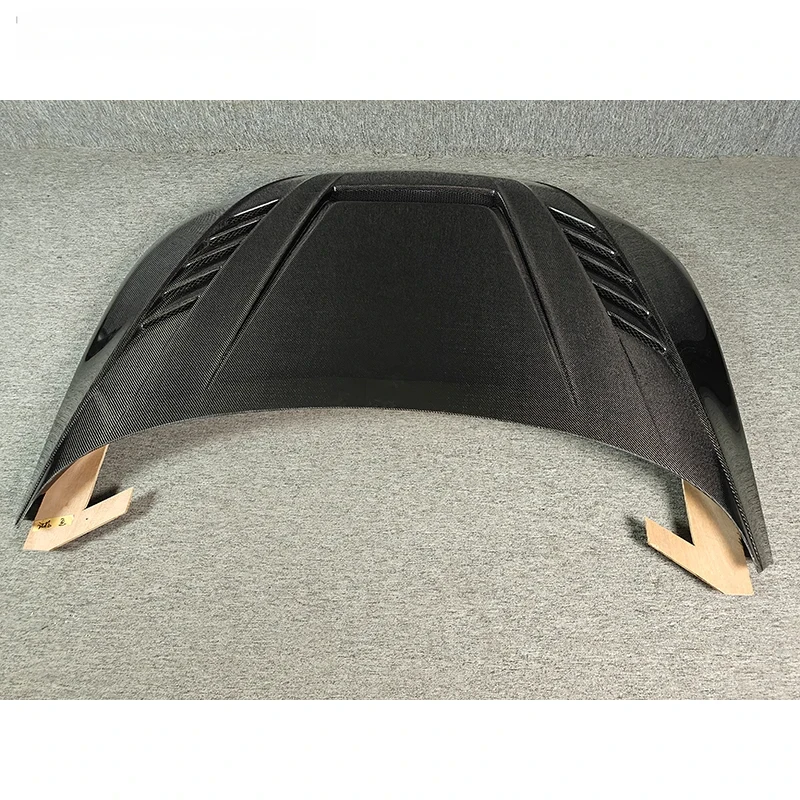 High Quality Vented Carbon Fiber Front Engine Hood Sports Sedan 2019-2024 Lightweight Performance Gloss Easy Installa