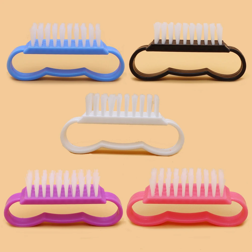 

4Pcs Plastic Butterfly Handle Nail Art Brush Practical Hand Wash Brush For Cleaning Nails Hand Fingernail Scrub Cleaning Brushes