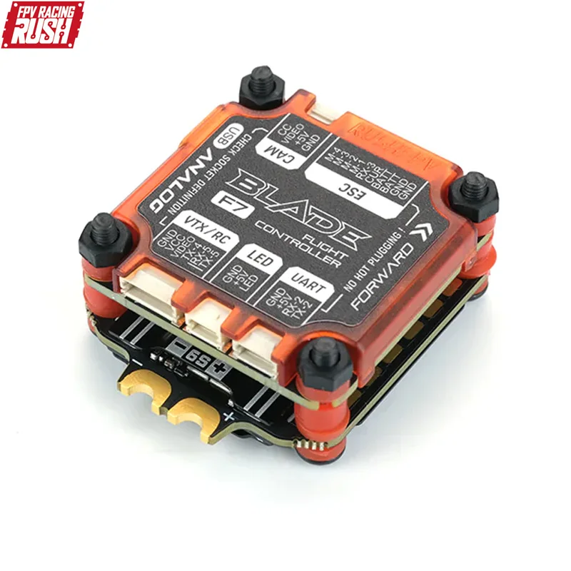 RUSHFPV RUSH BLADE V2 Stack F722 Digital Analog Flight Controller Extreme 50A 128K BLHELI32 4in1 ESC for RC FPV Racing Drones