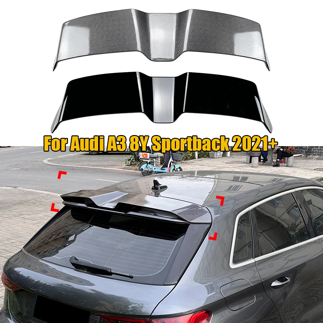 

Car Roof Spoiler Rear Trunk Spoiler For Audi A3 8Y Sportback 2021+ Rear Wing ABS Body Kits Tuning