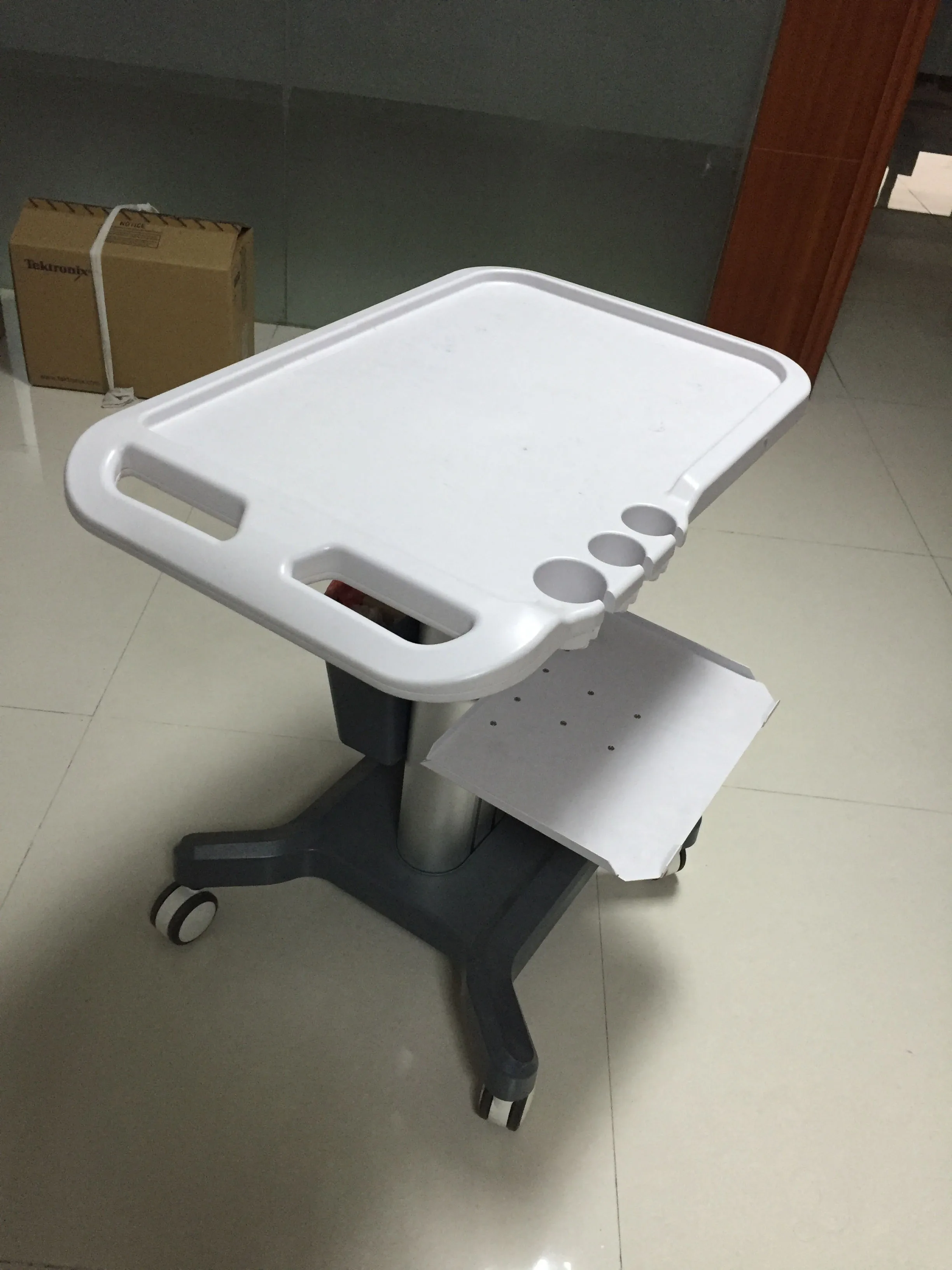 Hospital used medical diagnostic Mobile portable trolley ultrasound machine medical cart trolley with wheels