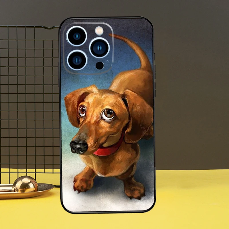 Dachshund Dog Case For Apple iPhone 11 14 12 Pro Max mini XS XR X 8 7 Plus SE 2020 13 Pro Phone Cover Capa