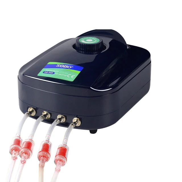 SOBO cicha pompa tlenowa do akwarium akwarium regulowana objętość powietrza oksylator dużej mocy sprężarka powietrza Aerator 220v