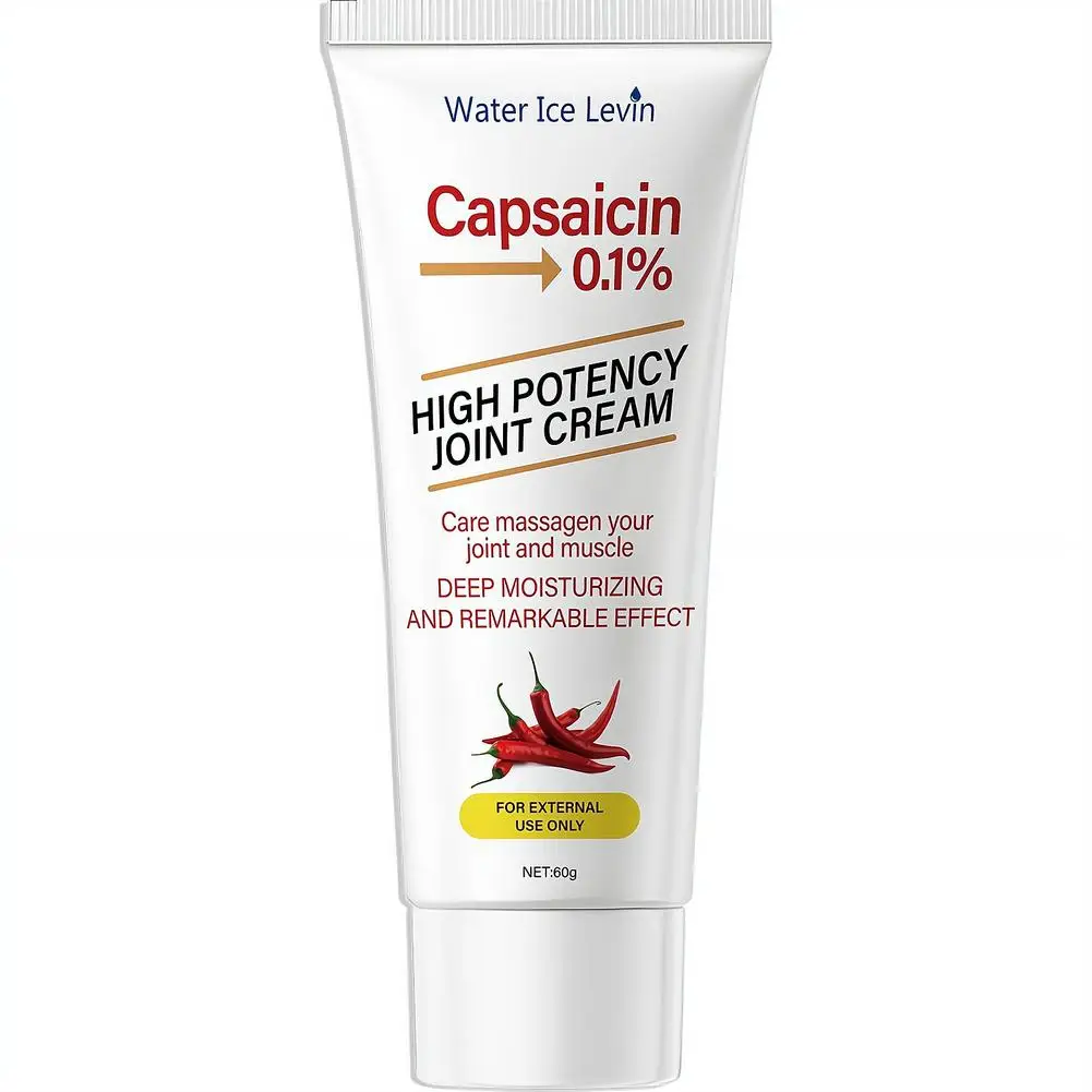 High Potency Capsaicin Joint & Muscle Care Cream Deep Moisturizing Soothing Massage Balm for Sports Recovery & Office Use