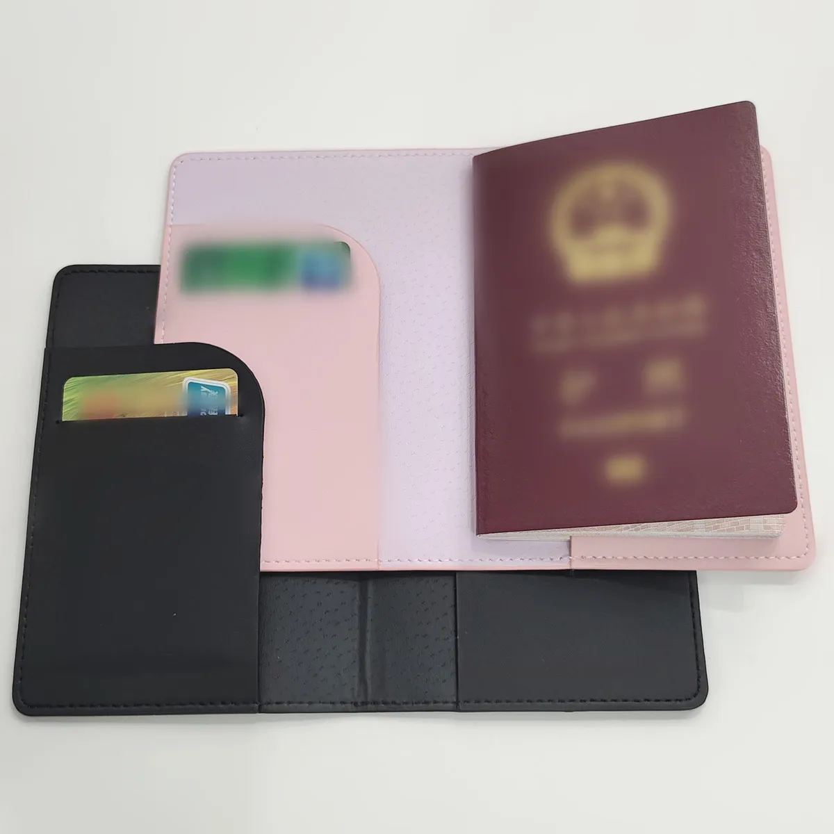2PCS/Set Mr Mrs PU Leather Passport Cover Case Card Holder Lightweight Travel Accessories Wallet Gift For Couples image 6
