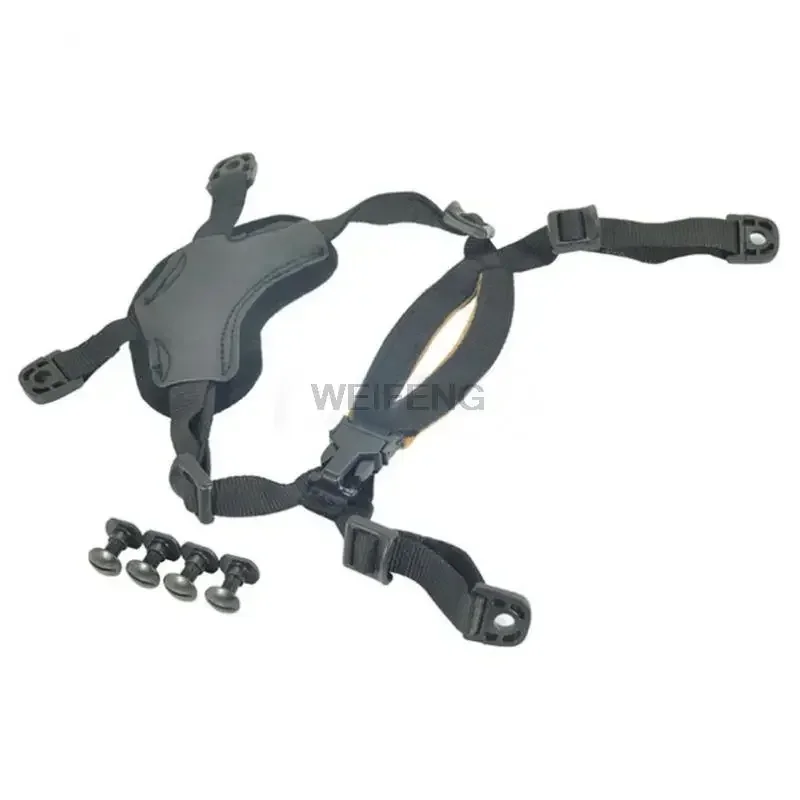 نظام تعليق سريع للخوذة 4 نقاط، حزام الذقن، X تكتيكي، ملحقات خوذة قابلة للتعديل للصيد والرماية والقتال #4