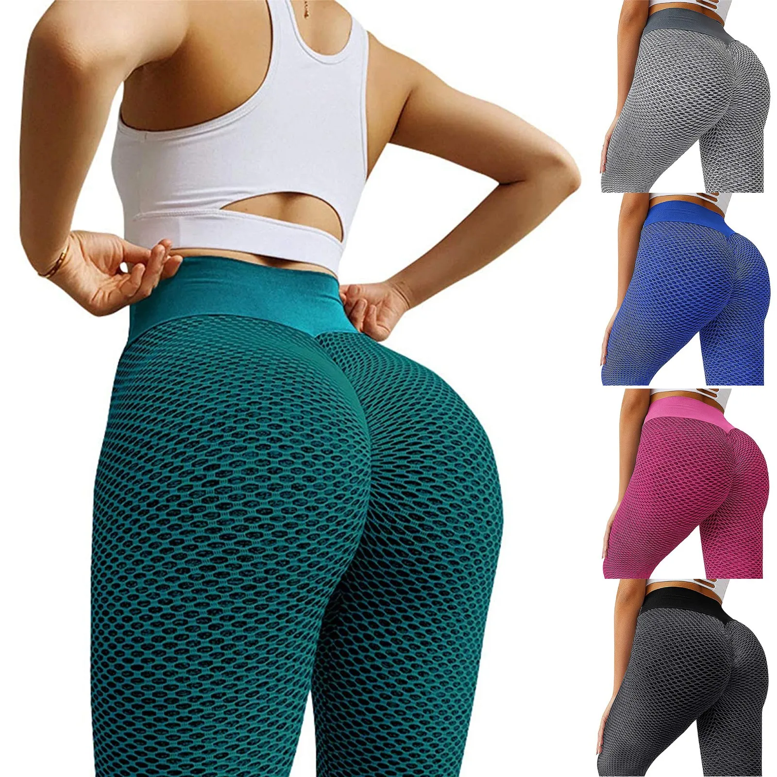 Pants Length Full Leggings Womens Sports Yoga Fitness Running Active Yoga Pants High Waist Yoga Pants Butt