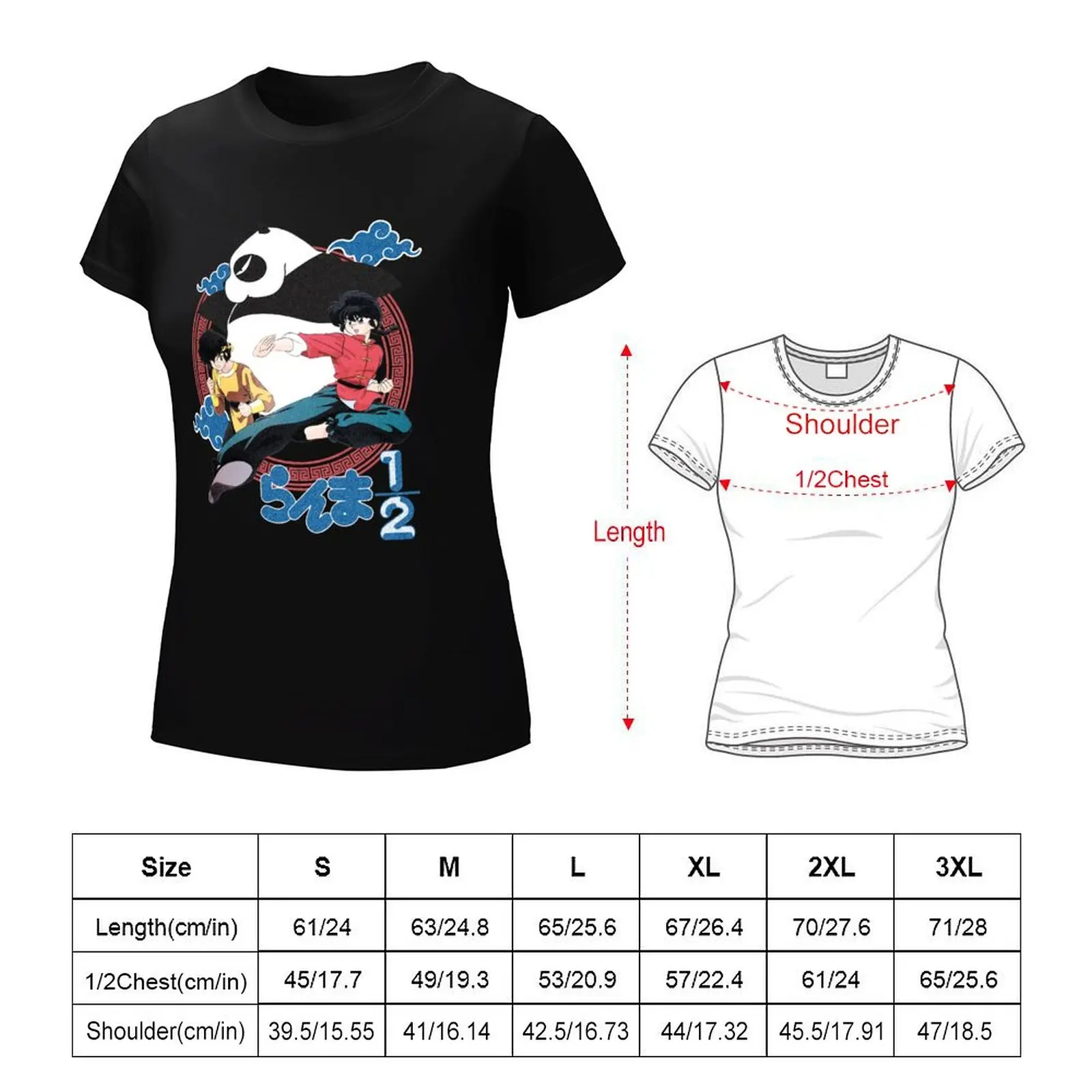 Ranma 1/2 T-Shirt cute tops summer clothes tshirts woman