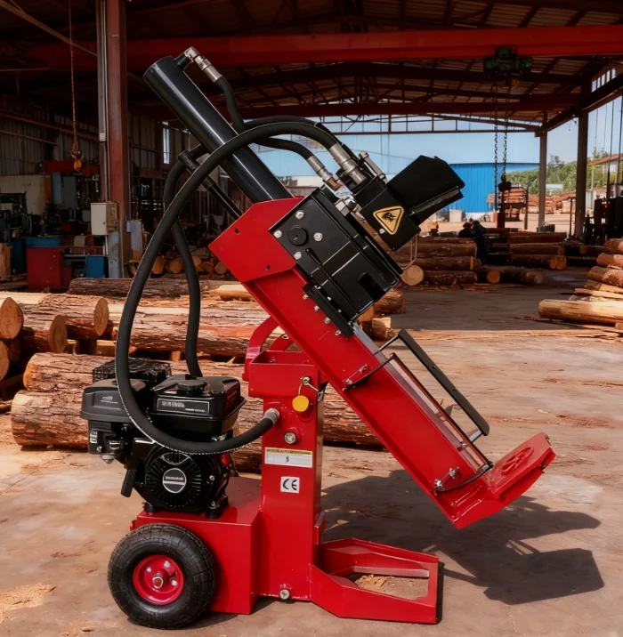 15/8 Ton Hydraulic Wood Log Splitter  Engine High Carbon Steel Construction Easy Operation