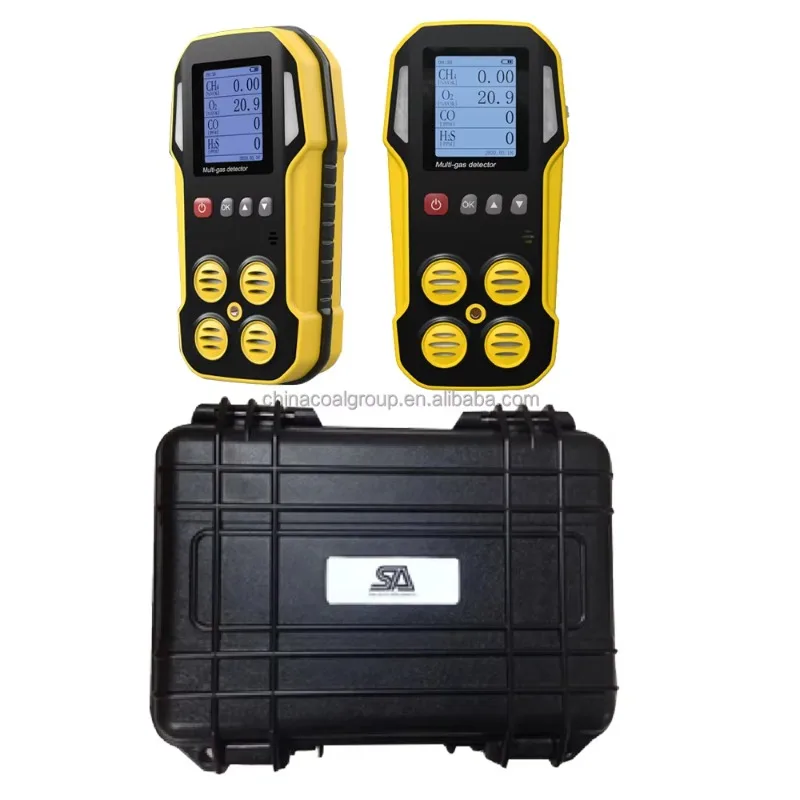 

New Pump Suction 4-in-1 Gas Leak Detector VOC H2S CO2 O2 CH4 Analyzer SO2 Concentration Detecting Alarm PID Sensor NO NH3