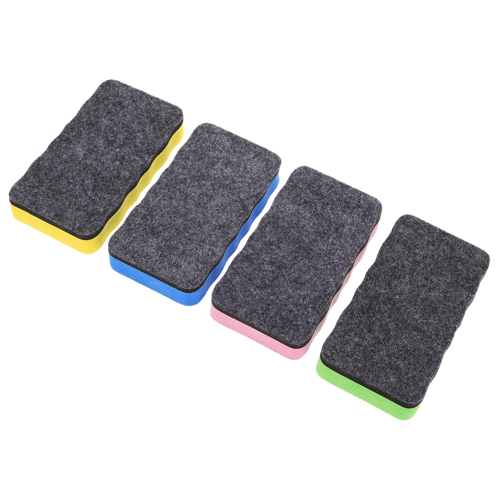 4 قطعة ممحاة السبورة البيضاء من اللباد إيفا الملونة المغناطيسي الجاف محو الأنظف لمكتب الفصول الدراسية طالب ممحاة السبورة البيضاء #3