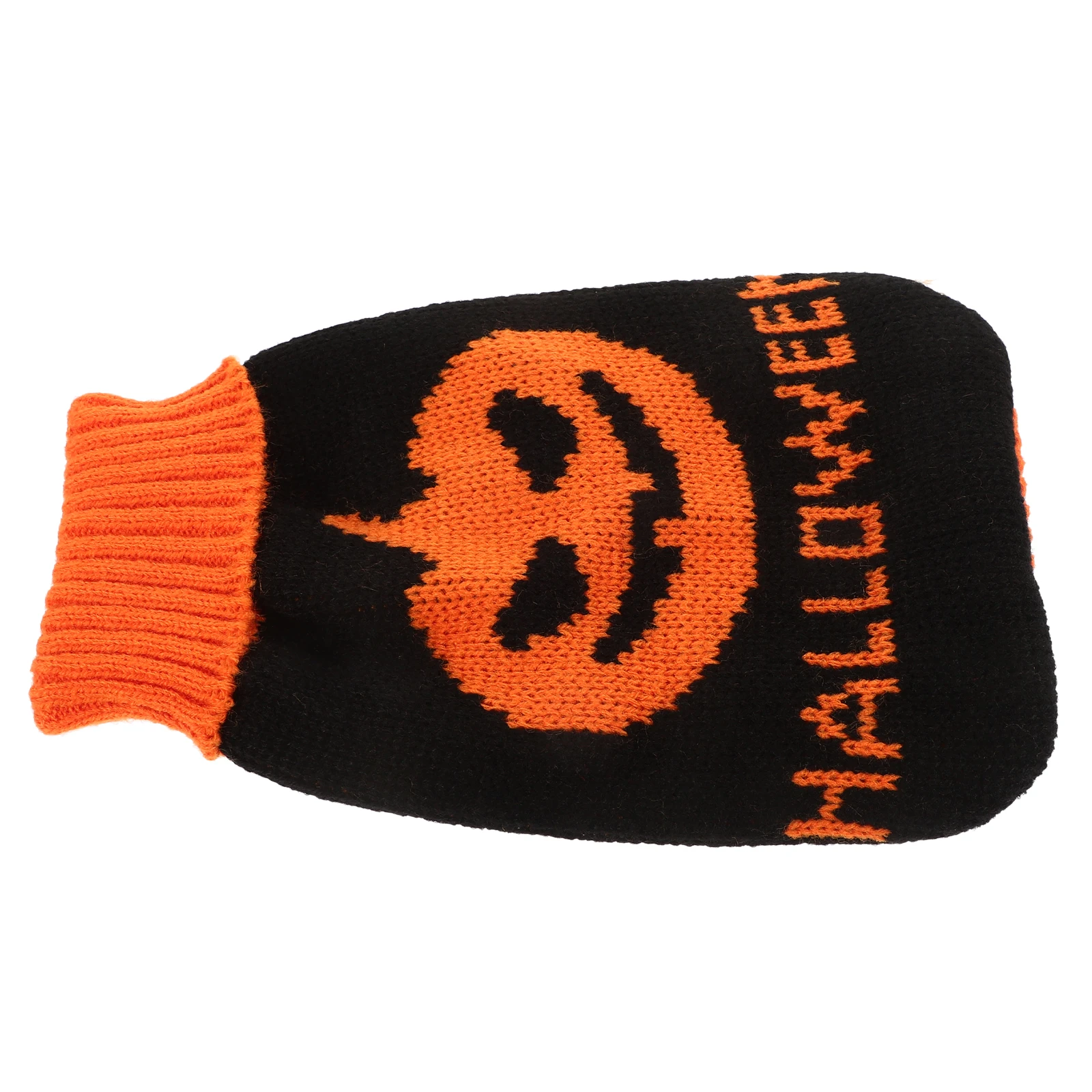 Halloween Pumpkin Sweater Thick Warm Dog Clothes Adorable Cat Knitwear Winter Pet Supplies Soft Material Reusable