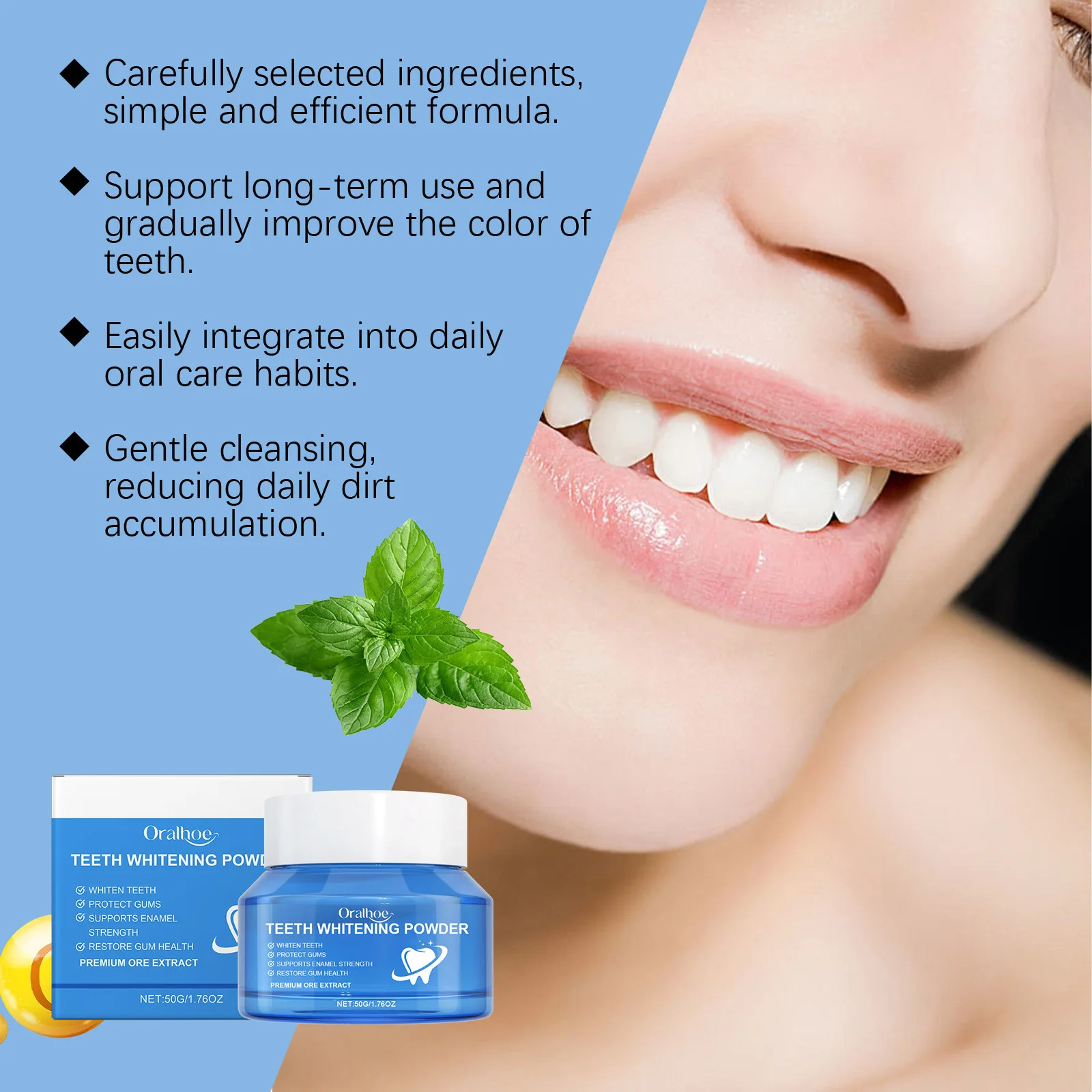 Whitening Teeth Powder Removin - Teeth Whitening Co ulasan dan harga