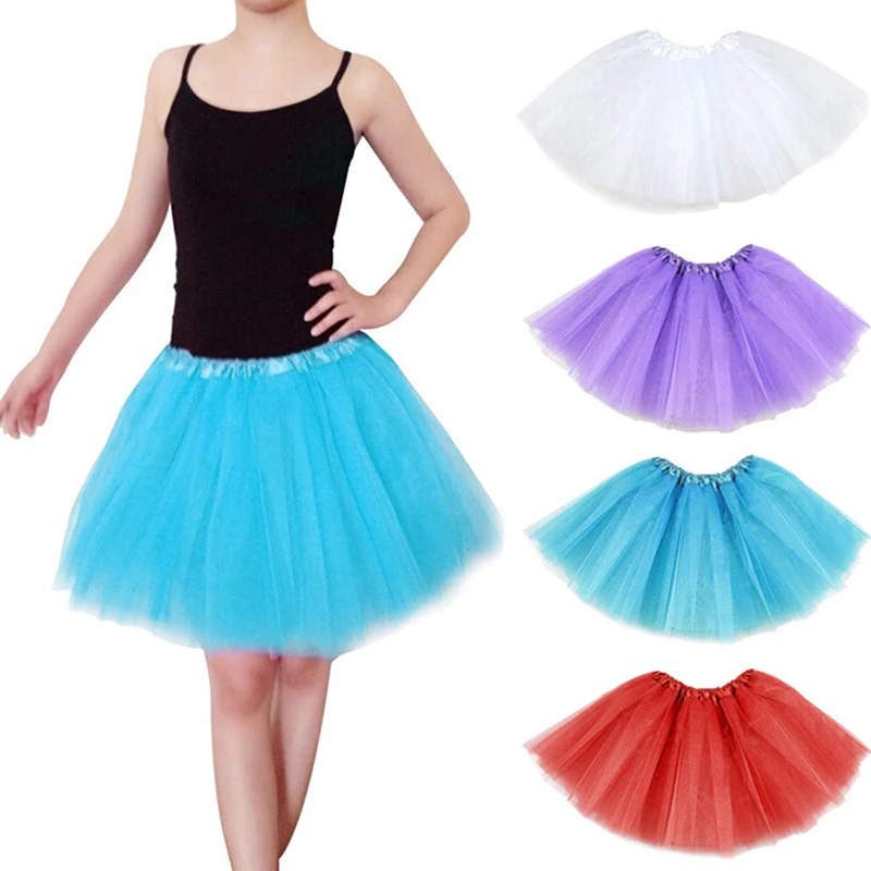 Jupe tutu de ballet en tulle pour adolescentes adultes, costume de fête nickel é, poule et nuit