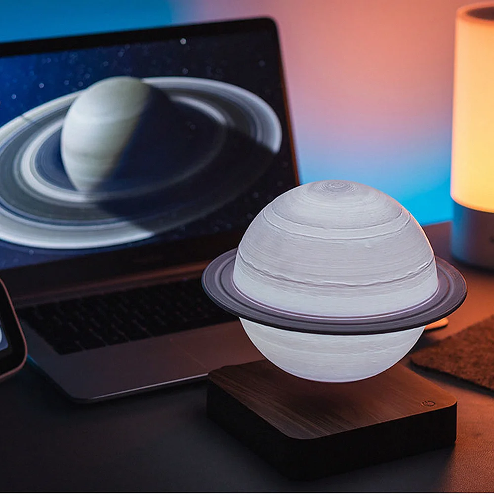 

Волшебный плавающий свет планеты в подарок, светящаяся левитирующая земляная антигравитационная лампа для спальни, научно-фантастический декор, подарок