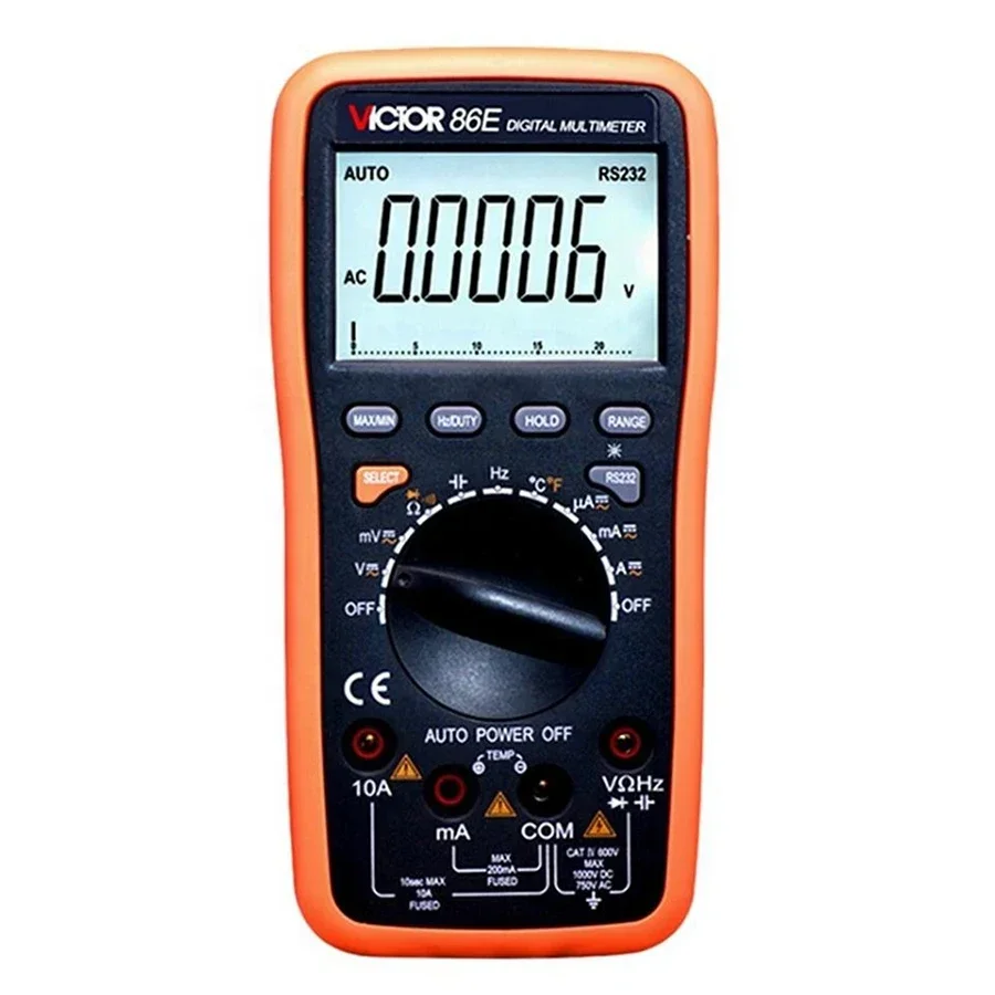 005 VICTOR 86E Auto Range Digital Multimeter 22000 Counts 4 1/2 Digital True RMS Multimeter With USB Interface Bar Graph