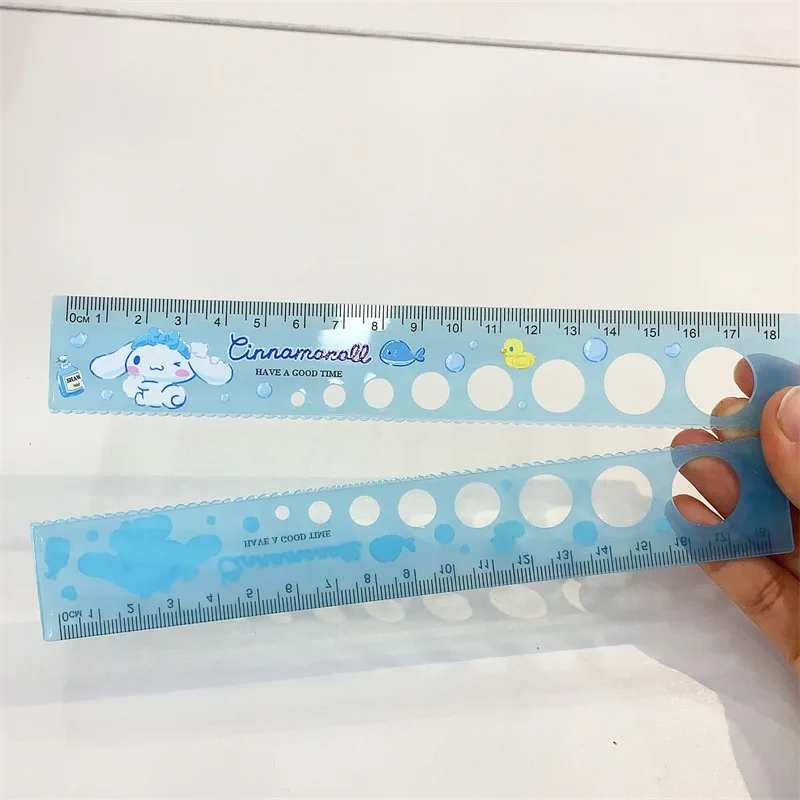 72 pcs/lot Sanrio Melody Kuromi Ruler 18 cm Measuring Straight Rulers Drawing Tool Promotional Stationery Gift School Supplies