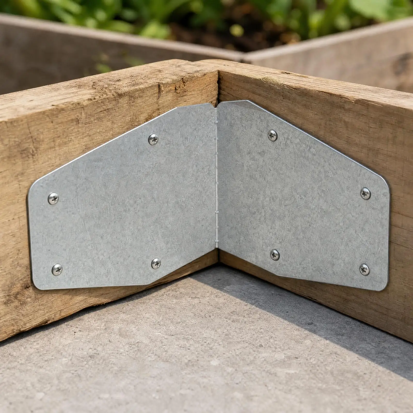 4 Pieces Raised Garden Bed Corner Bracket Pre-Drilled Bendable Raised Bed Corner