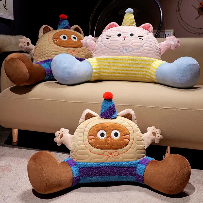 

Спинка изголовья кровати, подушка для чтения в общежитии, беременные женщины, защита талии, плюшевая подушка для сиденья с рисунком панды