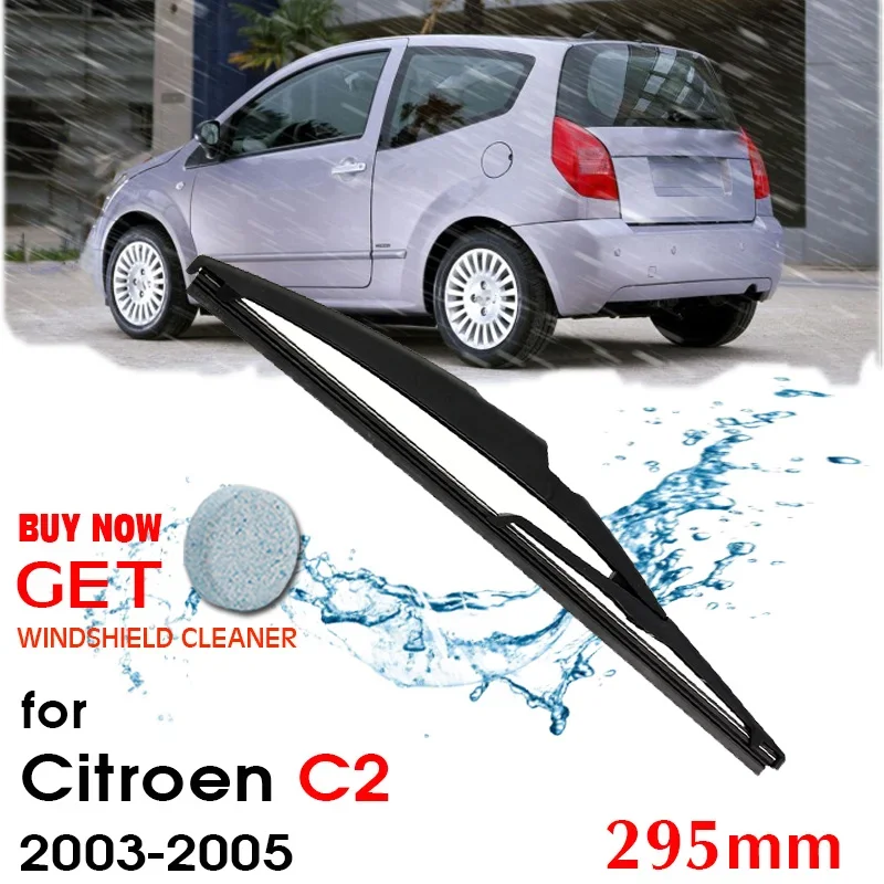 

Car Wiper Blade Rear Back Window Windscreen Windshield Wipers For Citroen C2 Hatchback 295 mm 2003-2005 Auto Accessories