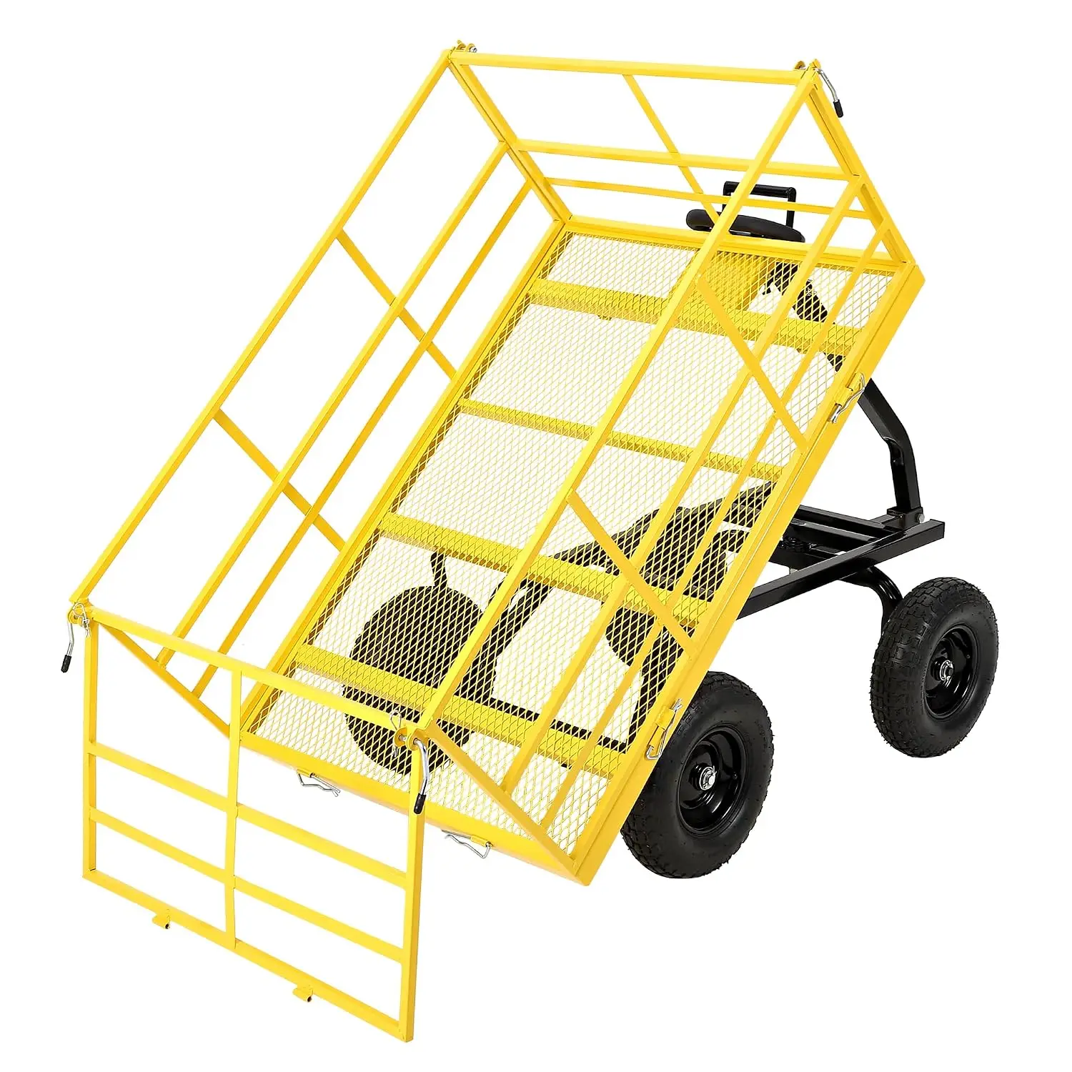 Steel Garden Dump Cart 1500 lbs Utility Wagon 13
