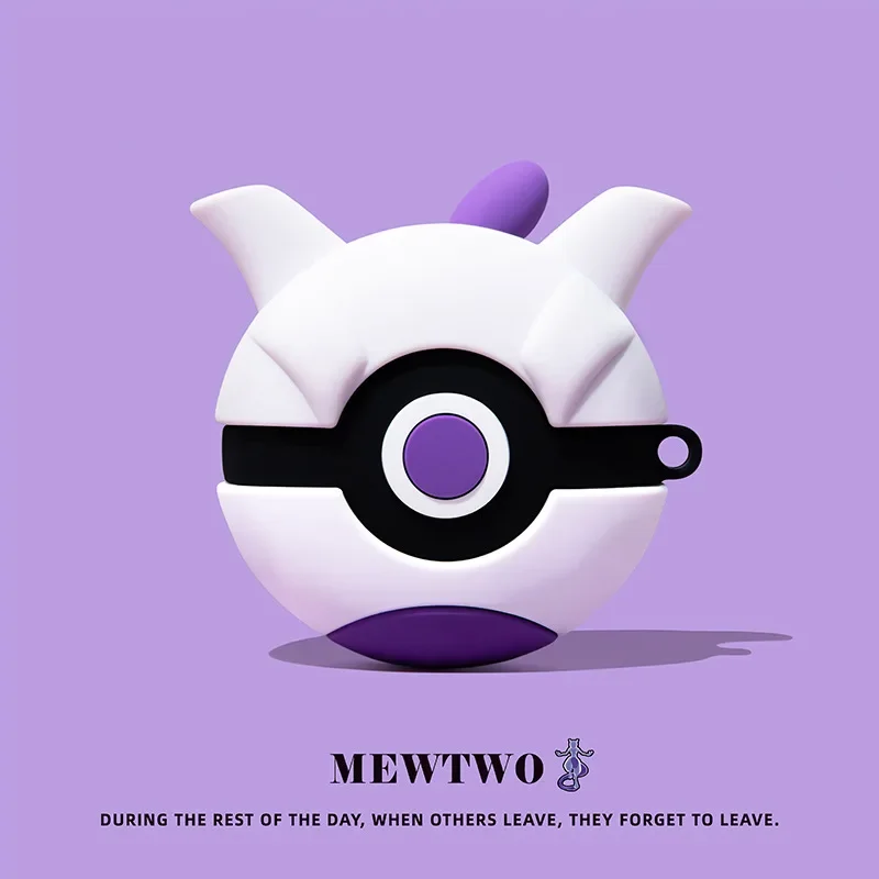 

Pokemon Purple Ball For AIrpods Case,Shockproof Protective Earphone Silicone Cover For Airpods 3 Case For Boys Men Kids Funda