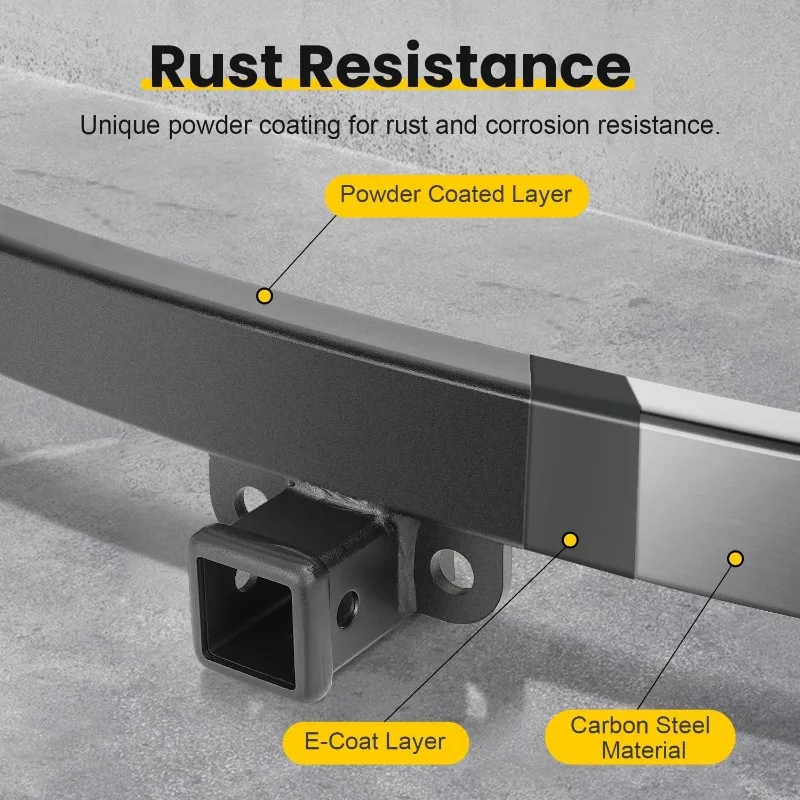 Trailer HitchสําหรับTeslaรุ่นY Tow Hitch Tow Hookอะแดปเตอร์Tow Hookด้านหลังTrailerแหวนสําหรับTeslaรุ่นY 2020-2024