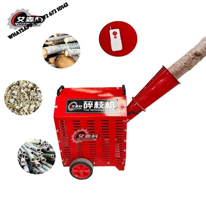 China Factory Priced Large Wood Crusher Mulcher Chipper OEM Engine Tree Shredder for Home Farm Use Wood Chipper