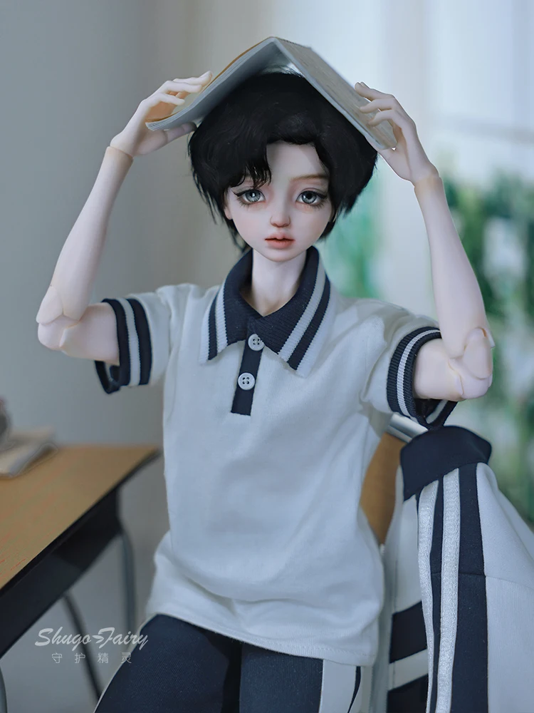 4-Point Bjd Doll Bunton Modern Campus Style Cute Male Doll Sd Humanoid Model Desktop Children'S Birthday Gifts Official Genuine