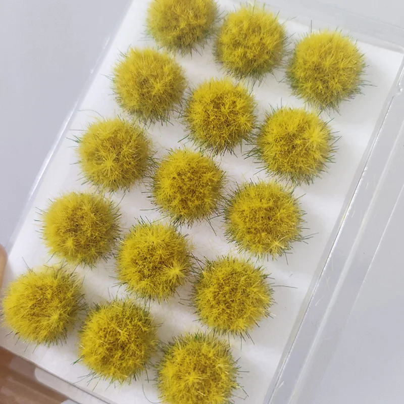 10mm Hohe Miniatur-Grasbüschel in Gemischten Farben, Statische Grascluster für Modelleisenbahn, Wargame, Terrain, Diorama und Landschaftsgestaltung – Detail 9