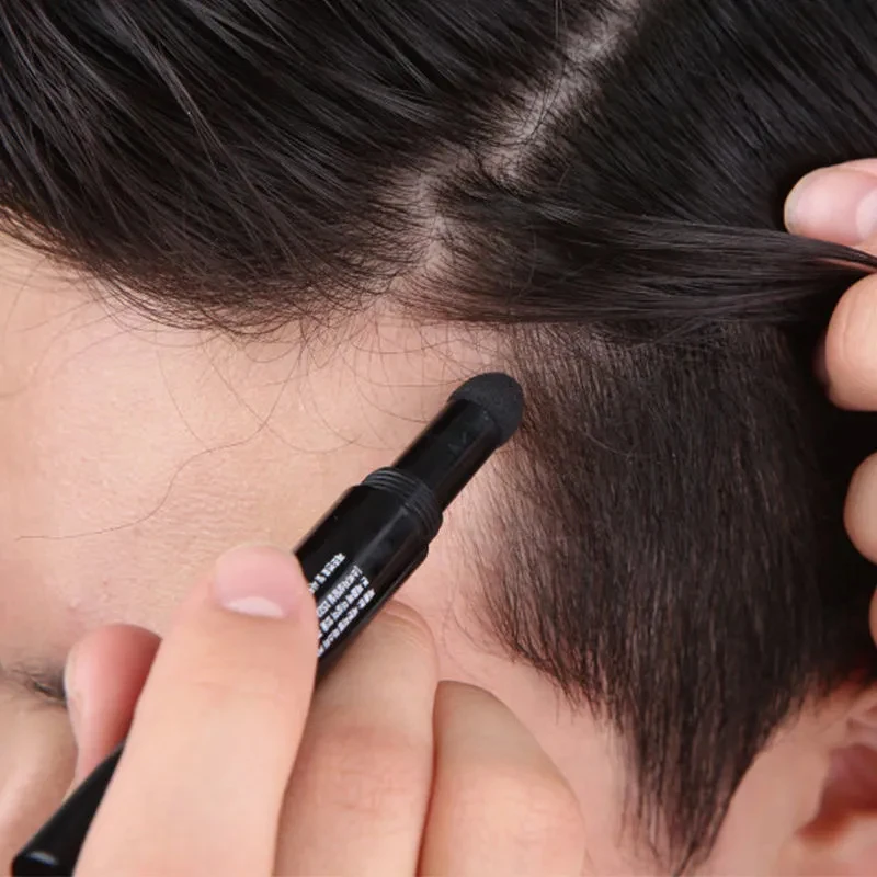 Remplissage de ligne de cheveux pour barbe et sourcils, Cos imperméable et durable, outils de maquillage pour hommes, correcteur naturel