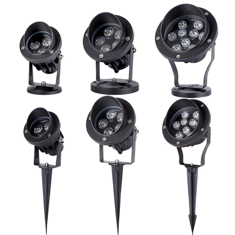 

LED Gazon Lamp Spike Licht Tuin Gazon Buiten Boom Verlichting Waterdicht Pathway Decor Landschap Path Spotlights 6W 10W 12W 18W