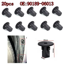 20pcs Auto Plastic Fastener Front Wheel Arch Lining Mudguard Clips Rivet For Toyota MR2 90189-06013