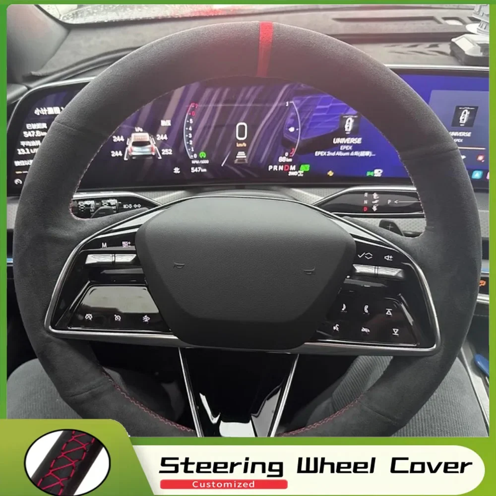 

Customized DIY Car Steering Wheel Braid Cover Comfortable Suede For Cadillac CT5 XT6 CT6 XT5 CT4 XT4 ATS XTS Car Accessories