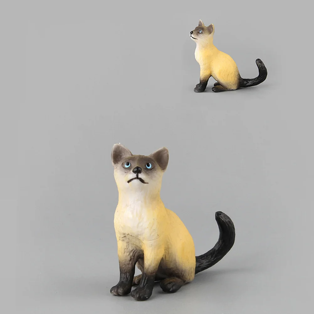 

10pcs Kids Realistic Cat Figure Toy Funny Plastic Cat Model Toy Ornaments kids cat model kids cat figure