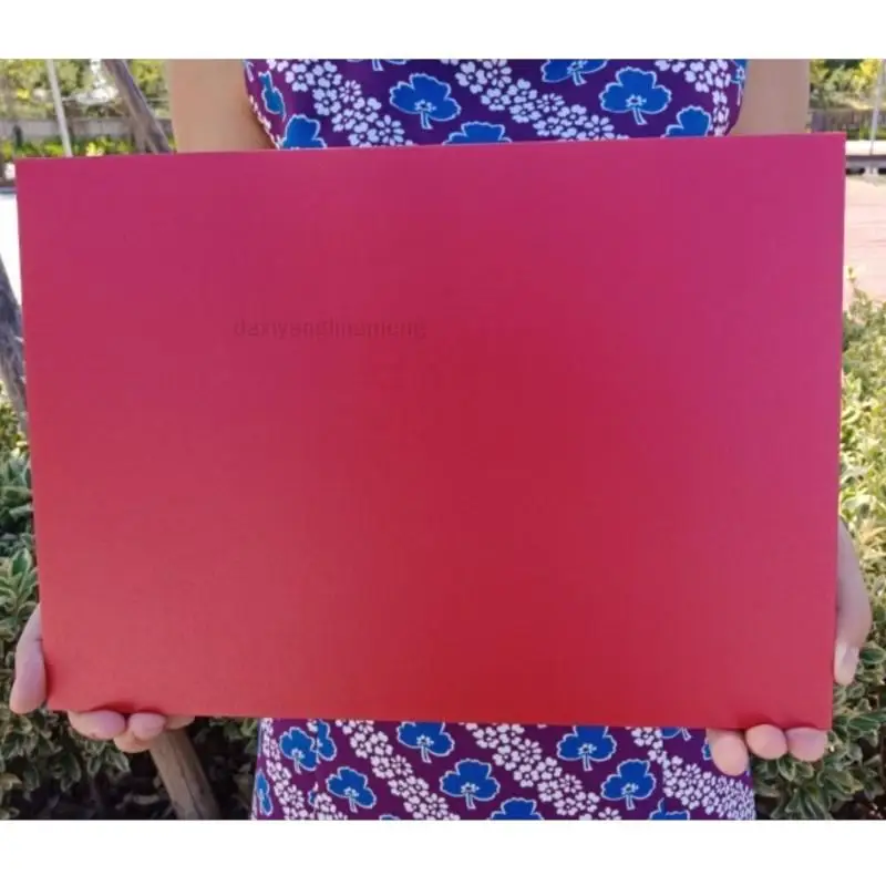 20pcs/lot 23x32.3cm Black RED No.9  Chinese Style A4 Super Envelope Data Bag Business  Big A4 Vertica Envelope