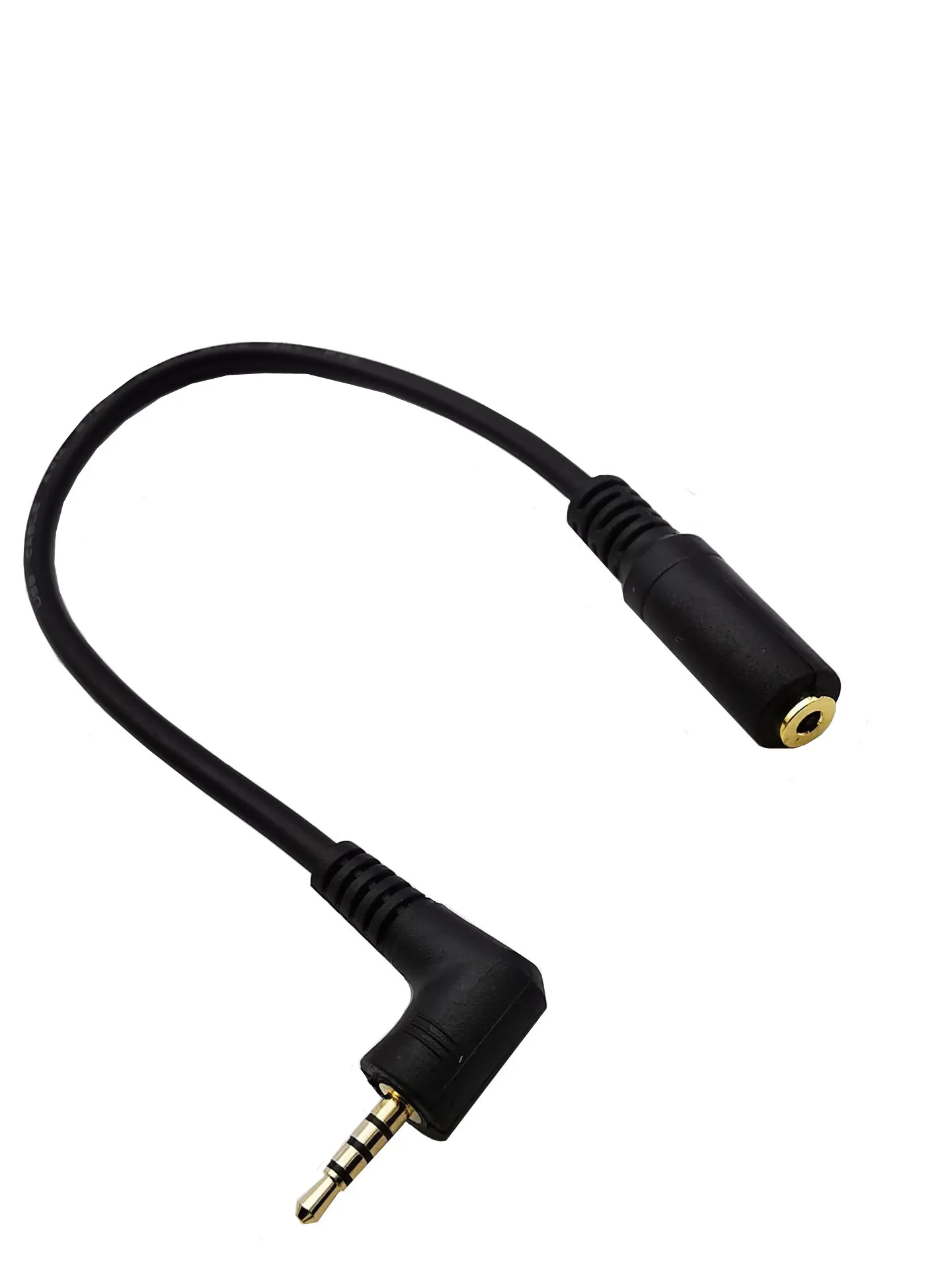 2.5mm 4-biegunowy męski do 2.5mm 4pole żeńskie gniazdo Adapter Audio Stereo kabel 2.5 M/F (złoty)