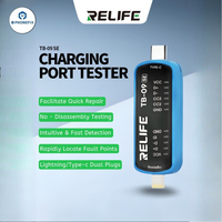 RELIFE TB-09 SE Charging Port Tester Rapid Testing Fault Detection Lightning/Type-c Dual Plugs for Mobile Motherboard PCB Repair