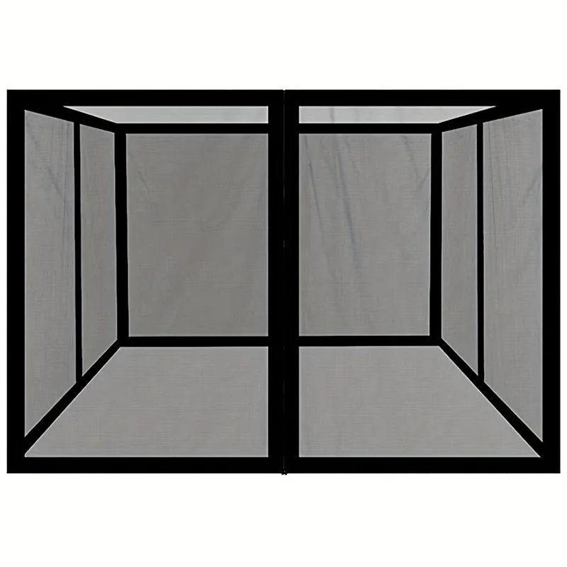 A Set of Outdoor Tent Anti-mosquito Net Terrace Pavilion Four-door Design Garden Courtyard Pavilion Anti-mosquito Net Tent