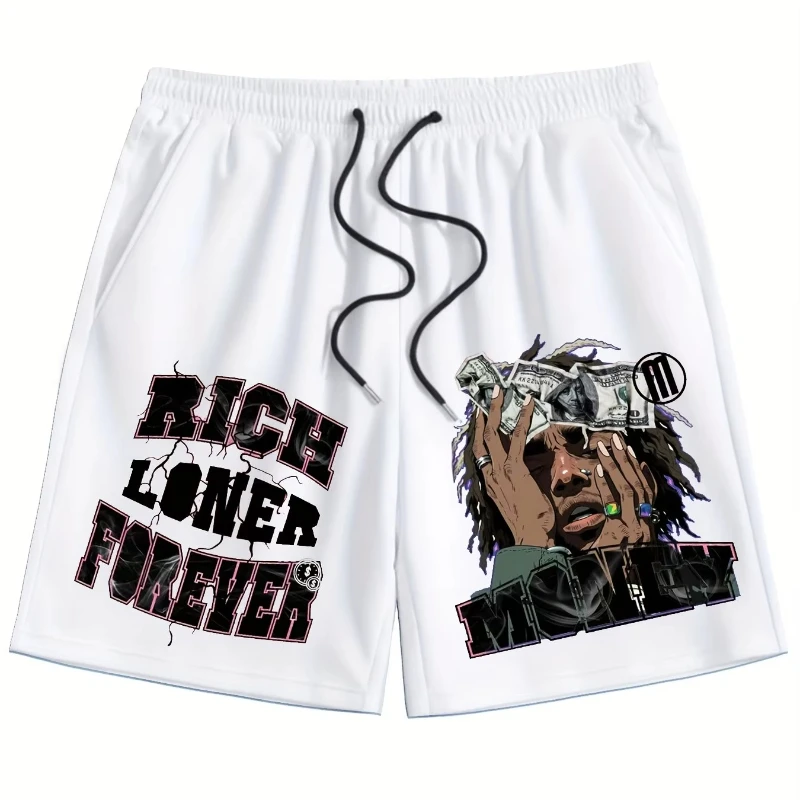 

Летние модные шорты для мужчин с принтом в виде банкнот