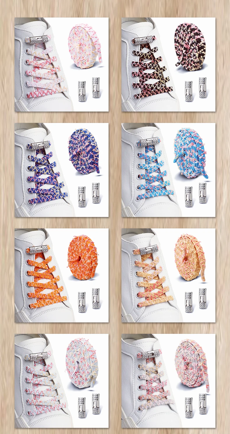 Strass-Schnürsenkel-Clips ohne Binden, glitzernde Diamant-Metall-Schnürsenkel-Schnallen, Schnellverschluss-Schnürsenkel-Befestiger für Sneaker und Freizeitschuhe – Detail 7