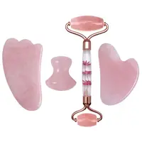Set de Belleza con Rodillo de Flor Eterna y Gua Sha