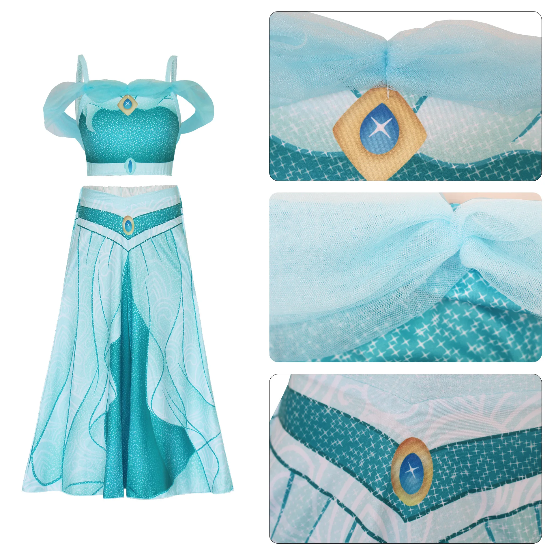Summer Children's Dress Jasmine Princess Children's Dress For Performance On Children's Day