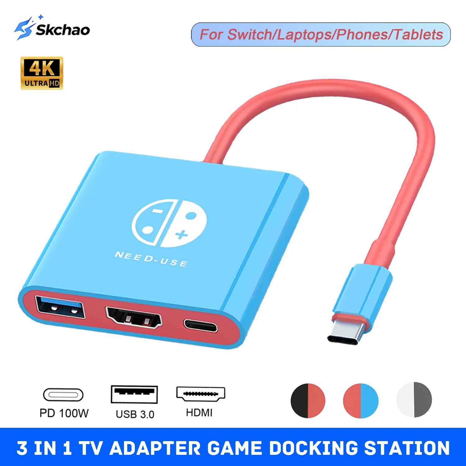 3-In-1 Hdmi 4K Tv A…