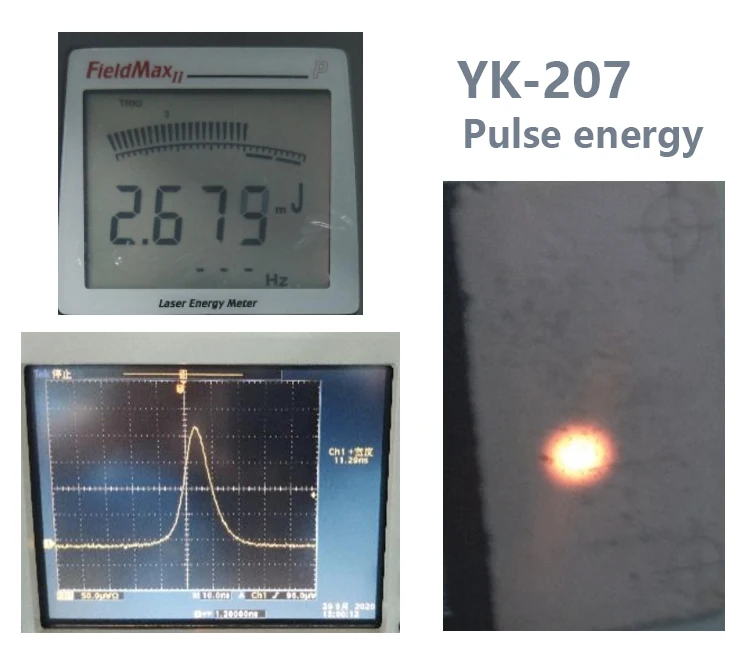 1535nm Laser2mJ/2.5mJ Eye safety Erbium Glass Passively Q-Switched Lasers Module Pulse width 11ns Frequency 5Hz