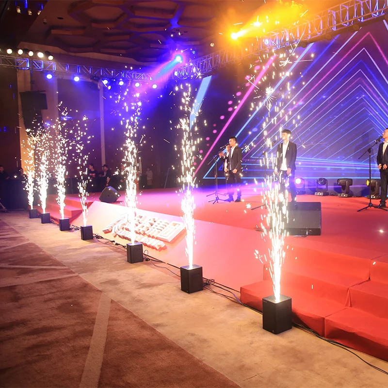 Stage electronic flower spray machine Wedding bar fireworks machine wedding performance spark machine props