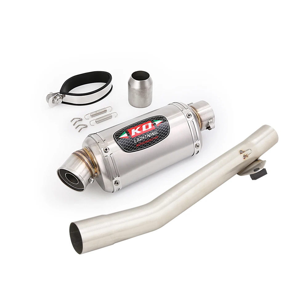 For Suzuki GSF600 1995-2006 50.8mm Motorcycle Exhaust System Stainless Steel Mid Link Pipe Escape Moto Muffler DB Killer