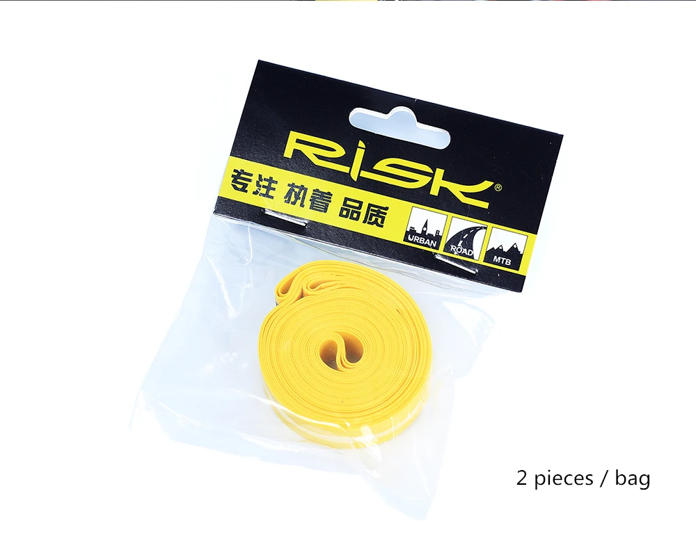 2 stücke RISIKO Fahrrad Felge Streifen Reifen Liner Rohr Schutz PVC Felge Band für 700C 26 27,5 29 zoll Rad MTB Mountain Road Bike Feste – Detail 6