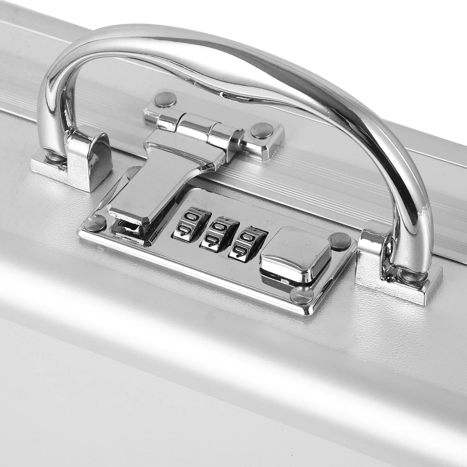 

Hard Aluminum Alloy Portable Tool Case Briefcase with Handle Password Lock for Outdoor Activities Tool Organizer Storage Box