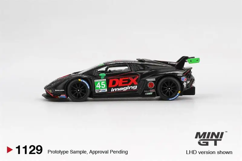 [البيع المسبق] MINI GT 1:64 Huracán GT3 EVO2 Race No.45 DEX Imaging 2024 IMSA Daytona 24 ساعة # 1129 دييكاست نموذج سيارة